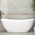 Whitehaven 1700mm Double High Back Freestanding Bath, Gloss White