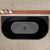 Avalon 1400mm Back to Wall Freestanding Bath, Matte Black