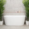 Avalon 1500mm Back to Wall Freestanding Bath, Matte White