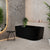 Avalon 1400mm Left Corner Freestanding Bath, Matte Black