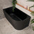 Avalon 1400mm Left Corner Freestanding Bath, Matte Black