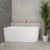 Avalon 1500mm Left Corner Freestanding Bath, Gloss White