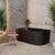 Avalon 1500mm Left Corner Freestanding Bath, Matte Black
