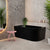 Avalon 1500mm Left Corner Freestanding Bath, Matte Black