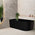 Avalon 1600mm Left Corner Freestanding Bath, Matte Black