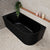 Avalon 1600mm Left Corner Freestanding Bath, Matte Black