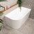 Avalon 1300mm Right Corner Freestanding Bath, Gloss White