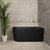 Avalon 1300mm Right Corner Freestanding Bath, Matte Black