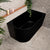 Avalon 1300mm Right Corner Freestanding Bath, Matte Black