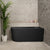 Avalon 1400mm Right Corner Freestanding Bath, Matte Black