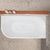 Avalon 1500mm Right Corner Freestanding Bath, Gloss White
