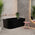 Avalon 1500mm Right Corner Freestanding Bath, Matte Black