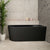 Avalon 1500mm Right Corner Freestanding Bath, Matte Black