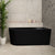 Avalon 1500mm Right Corner Freestanding Bath, Matte Black
