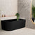 Avalon 1600mm Right Corner Freestanding Bath, Matte Black