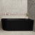 Avalon 1700mm Right Corner Freestanding Bath, Matte Black