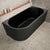 Avalon 1700mm Right Corner Freestanding Bath, Matte Black
