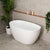 Byron Egg Oval Freestanding Bath | Gloss White or Matte White, 1200mm to 1800mm |