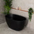 Byron Egg 1200mm Oval Freestanding Bath, Matte Black