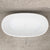 Byron Egg 1400mm Oval Freestanding Bath, Matte White