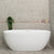 Byron Egg 1500mm Oval Freestanding Bath with Overflow, Gloss White