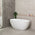 Byron Egg 1500mm Oval Freestanding Bath with Overflow, Gloss White