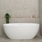 Byron Egg 1500mm Oval Freestanding Bath with Overflow, Matte White