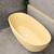 Byron Egg 1700mm Oval Freestanding Bath, Matte Vanilla Beige - SPECIAL EDITION