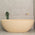 Byron Egg 1700mm Oval Freestanding Bath, Matte Vanilla Beige - SPECIAL EDITION