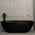 Byron Egg 1800mm Oval Freestanding Bath, Matte Black