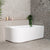 Arco 1500mm Freestanding Right Corner Bath, Gloss White