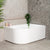 Arco Plus 1400mm Right Side Corner Bath, Matte White
