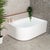 Arco Plus 1400mm Right Side Corner Bath, Matte White