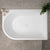 Arco Plus 1400mm Right Side Corner Bath, Matte White