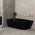 Byron Egg 1700mm Left Corner Freestanding Bath, Matte Black