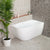 Byron Egg 1200mm Right Corner Freestanding Bath, Matte White