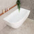 Byron Egg 1400mm Right Corner Freestanding Bath, Matte White