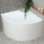 Angie 1000mm Corner Fit Japanese Soaking Bathtub, Gloss White