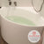 Angie 800mm Corner Fit Japanese Soaking Bathtub, Gloss White