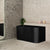 Estus 1300mm Back to Wall Japanese Soaking Bathtub with Seat, Matte Black