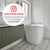 Ofuro 1200mm Extra Height Japanese Soaking Freestanding Bath with Seat, Gloss White