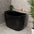 Ofuro 1200mm Extra Height Japanese Soaking Freestanding Bath with Seat, Matte Black