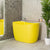 Ofuro 1200mm Extra Height Japanese Soaking Bath with Seat, Matte Lemon Meringue - SPECIAL EDITION