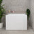 Hicube Multifit 1000mm Japanese Soaking Freestanding Bath with Seat, Gloss White