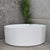 Sunshine Groove 1500mm Fluted Round Freestanding Bath, Matte White