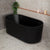 Brighton Groove 1500mm Fluted Oval Freestanding Bath, Matte Black *Clearance Stock*
