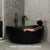 Wave Oval 1600mm Wide Freestanding Bath, Matte Black