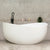 Wave Oval 1800mm Wide Freestanding Bath, Matte White