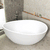 Nami Oval 1800mm Wide Freestanding Bath, Matte White