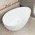 Nami Oval 1800mm Wide Freestanding Bath, Matte White